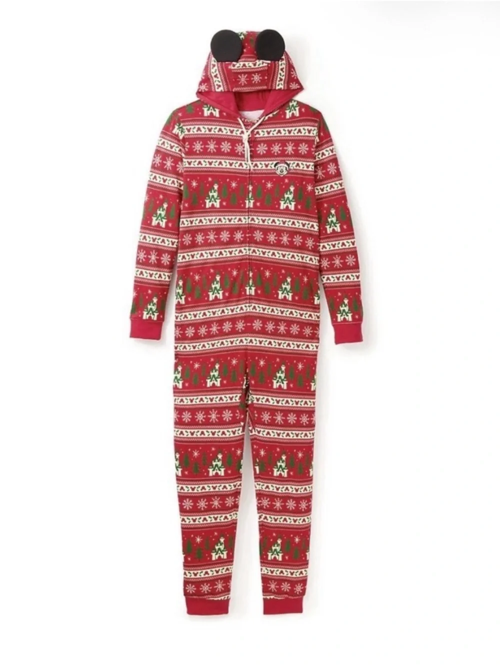 Disney Mickey Mouse Holiday Icon Kids One-Piece Pajamas NWT Never Worn